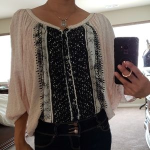 Free People button up blouse